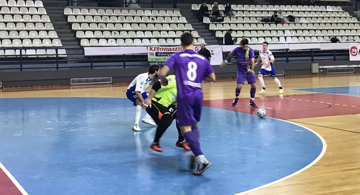 Futsal: Ήττα για τον ΠΑΣ Λαμία, ισοπαλία εκτός έδρας για το Καρπενήσι (video)