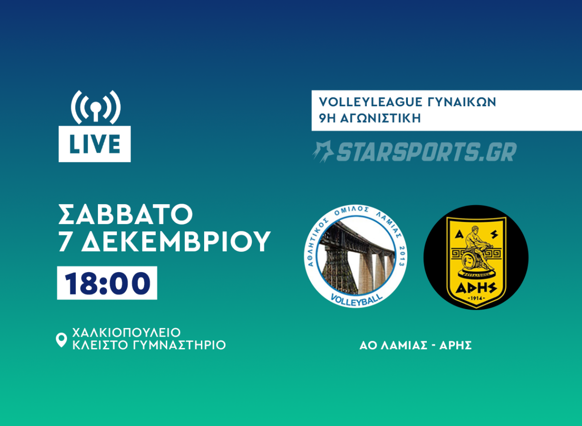 ΑΟ Λαμίας-Άρης live streaming