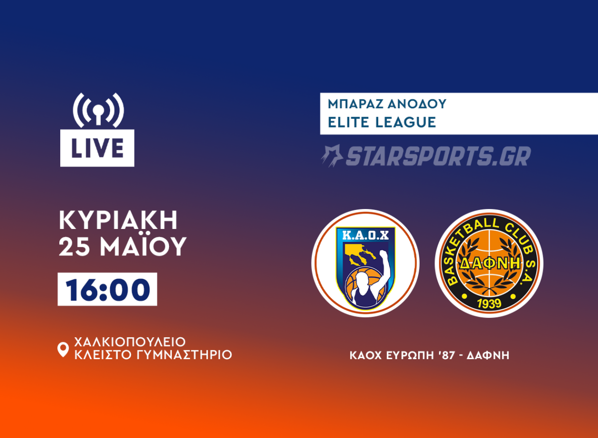 KAOX Eυρώπη ’87-Δάφνη live streaming (προσωρινή διακοπή λόγω μπλακ άουτ)
