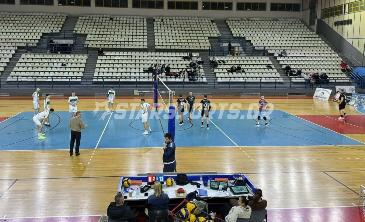 Β’ Εθνική βόλλεϋ ανδρών: Φθία Λαμίας-Εθνικός Λάρισας 3-1