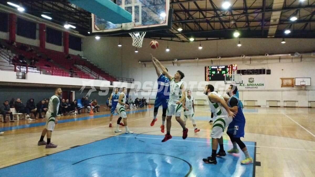 Α.Σ. “Απόλλων” Λιβαδειάς-Π.Α.Ε. Ληλαντίων 68-75 (video-pics)