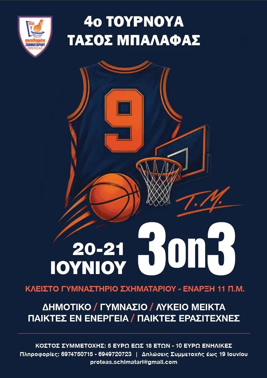 4ο “Τουρνουά 3on3 Τάσος Μπαλάφας”